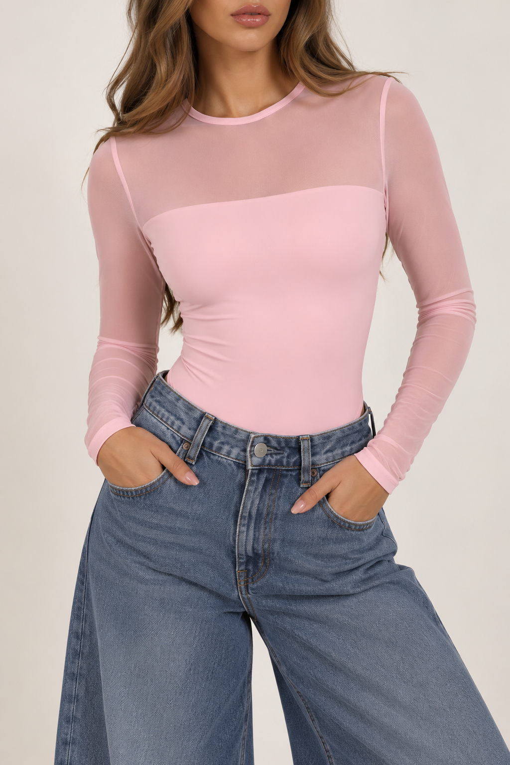 BODY BASIC MALLA ROSA PASTEL