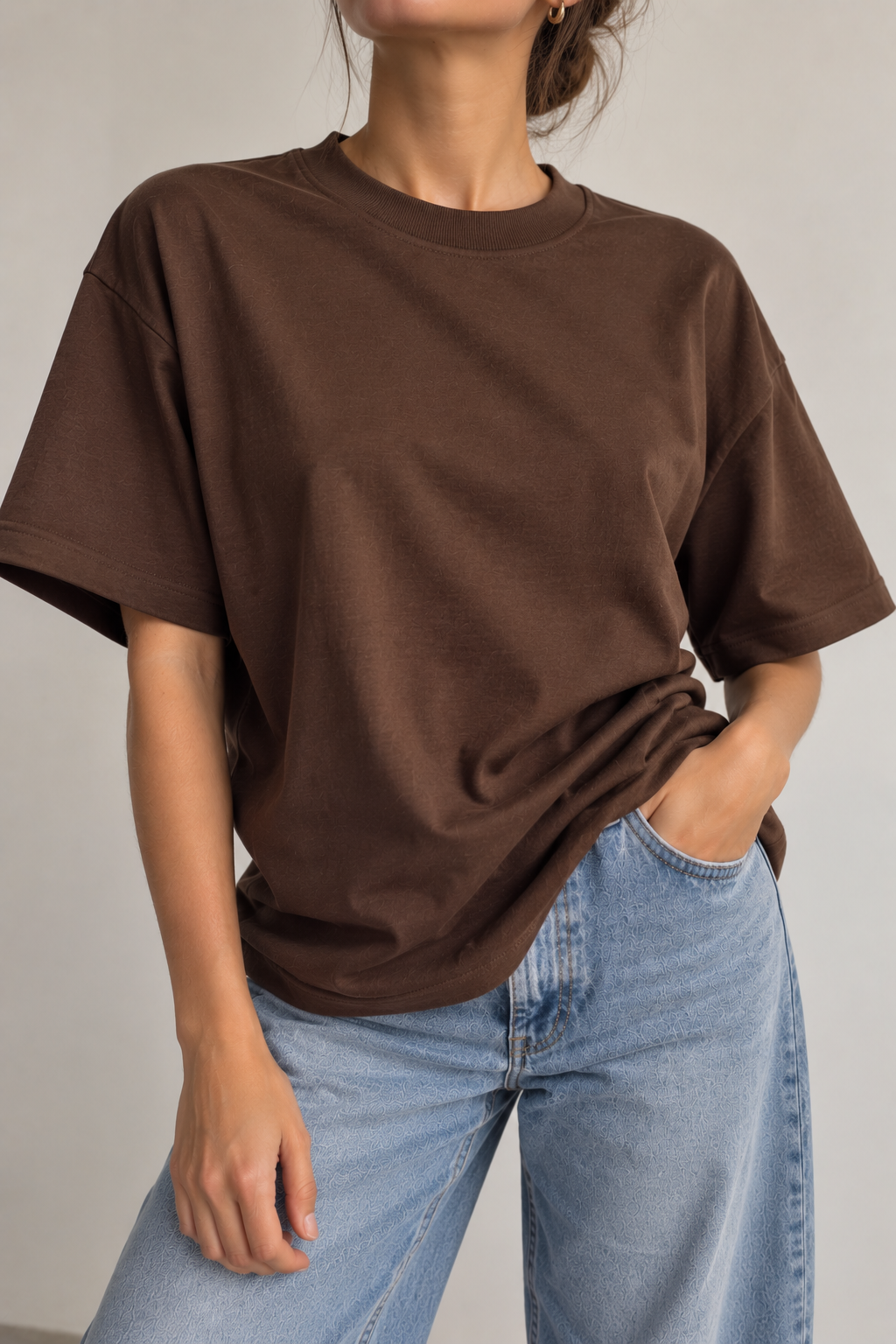 Camiseta tela premium Café