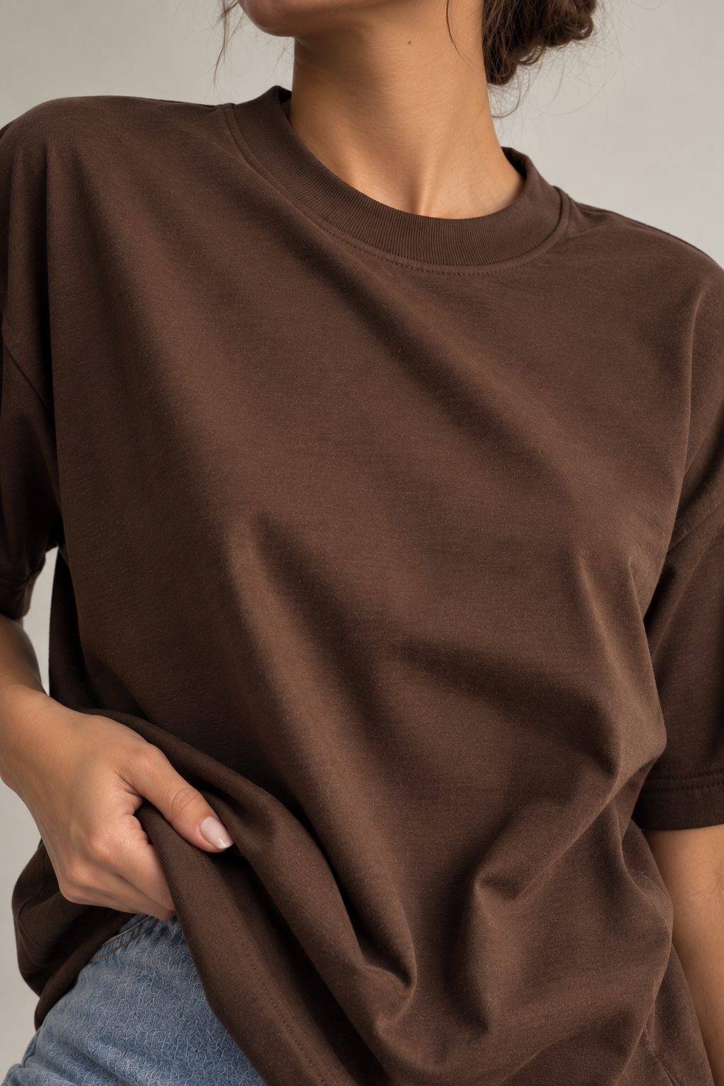 Camiseta tela premium Café