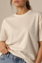 Camiseta tela premium Marfil